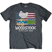 Woodstock t-shirt, Flag Grey, men´s