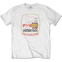 Woodstock t-shirt, Peace Love Music White, men´s