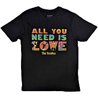 The Beatles t-shirt, YS All You Need Is Love Stacked Black, men´s
