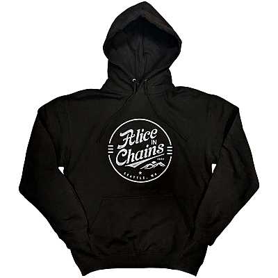 Amazon.com: Alice in Chains Hoodie Circle Emblem Logo