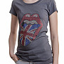 Rolling Stones t-shirt, Classic UK Tongue Rhinestone, ladies