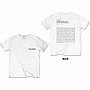 The 1975 t-shirt, A Brief Inquiry BP White, men´s