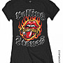 Rolling Stones t-shirt, Flaming Tattoo Tongue, ladies