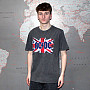 AC/DC t-shirt, Flag Stone Wash Charcoal Grey, men´s