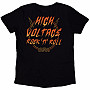 AC/DC t-shirt, High Voltage RnR BP Black, ladies
