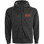 AC/DC mikina, Logo Zipped BP Charcoal Grey, men´s