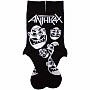 Anthrax ponožky, Faces Pattern B&W, unisex - velikost 7 až 11 (41 - 45 EU)