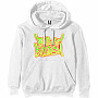 Billie Eilish mikina, Airbrush Flames Blohsh BP White, men´s
