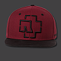 Rammstein snapback Snapback, Bordeaux Red & Black, unisex one size