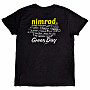 Green Day t-shirt, Nimrod Tracklist BP Black, men´s