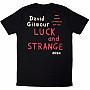 Pink Floyd t-shirt, David Gilmour Luck & Strange Stage Shot BP Black, men´s