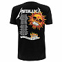 Metallica t-shirt, Flaming Skull Tour 94 Black, men´s