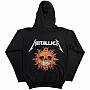 Metallica mikina, Worn Pushead Flaming Skull BP Black, men´s