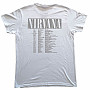 Nirvana t-shirt, In Utero Tour BP White, men´s