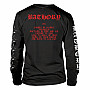 Bathory t-shirt long rukáv, Hammerheart Tracklist BP Black, men´s