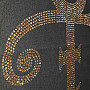 Prince t-shirt, Gold Symbol Embellished Black, men´s