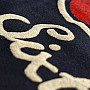 Rolling Stones t-shirt, Sixty Plastered Tongue Suede Applique Black, ladies