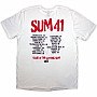 Sum 41 t-shirt, Tour '24 Spray Paint BP White, men´s