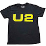 U2 t-shirt, Yellow Logo 2018 BP Black, men´s