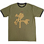 U2 t-shirt, Joshua Tree Europe 1987. Ringer BP Green, men´s