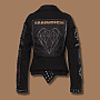 Rammstein jacket, Metal Patches Zip BP Black, ladies