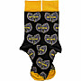 Wu-Tang Clan ponožky, Grey Logos Black, unisex - velikost 7 až 11 (40 až 45)